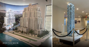 Interactive real estate sales centers - architectural scale models